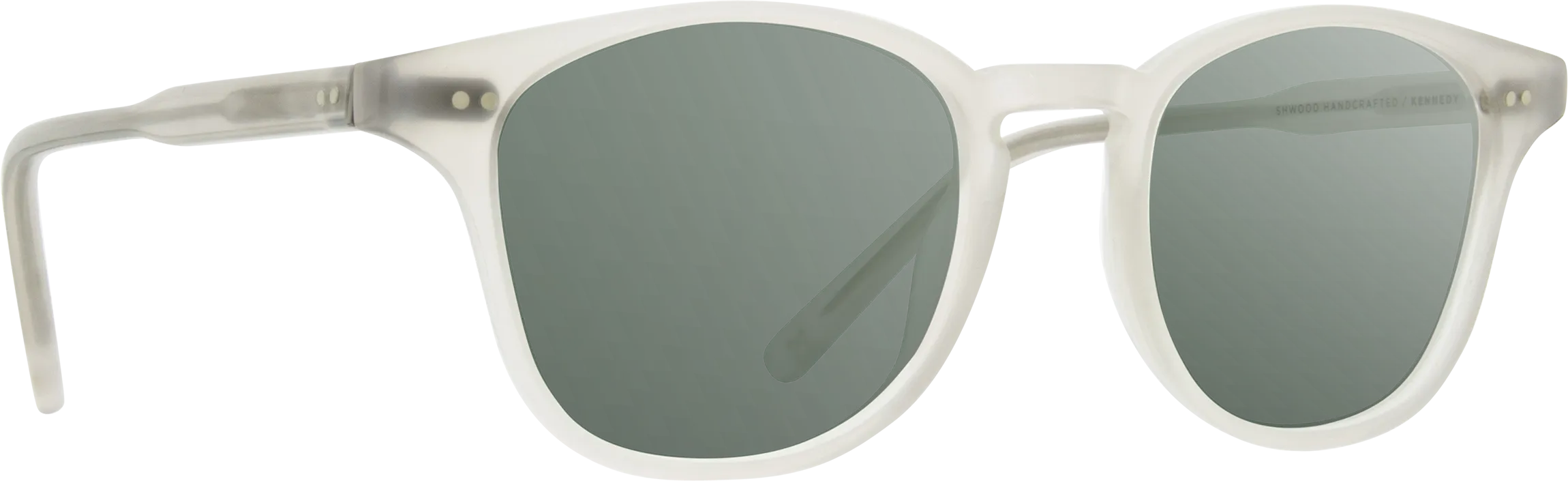 Shwood Kennedy Acetate Sunglasses - Bone - G15 Polarized