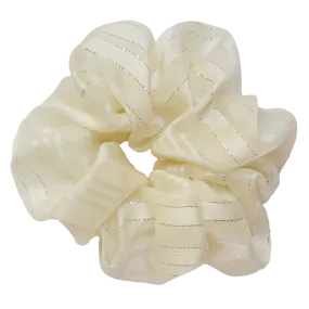 Silver Lining Scrunchie in Cream