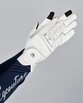 SmartGrip Horse Riding Competition Gloves - WHITE