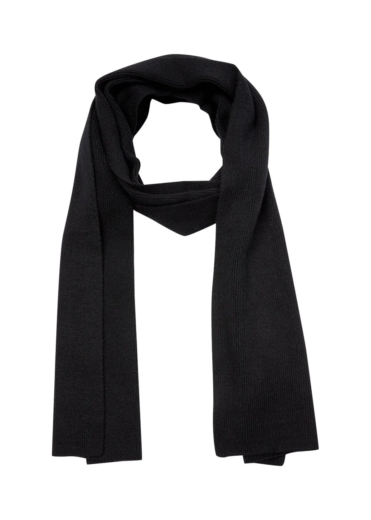 Soya Concept Ribbed Scarf Black