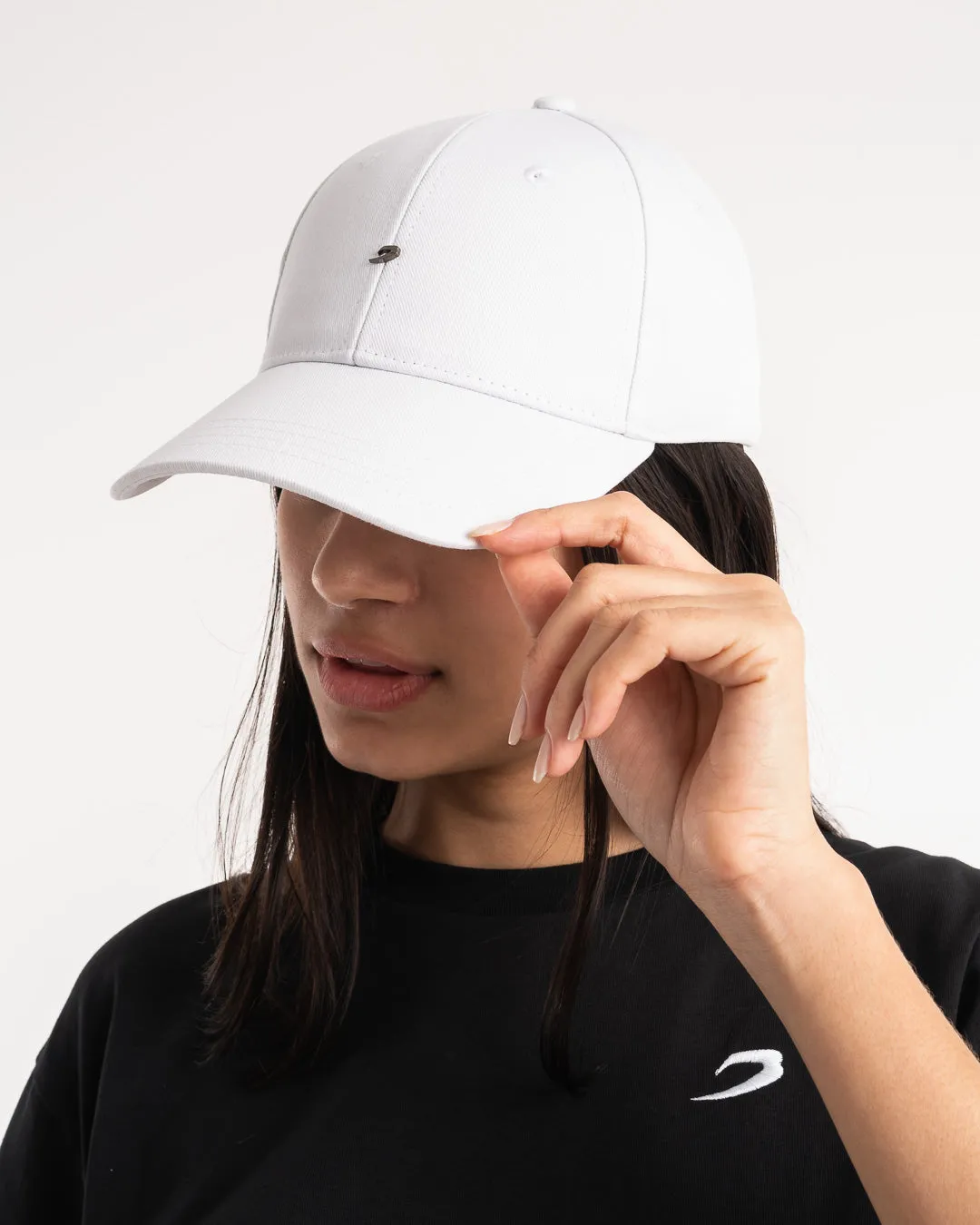 Steel Strike Baseball Cap - White