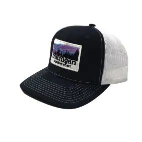 Trucker Hat Landscape Navy Blue