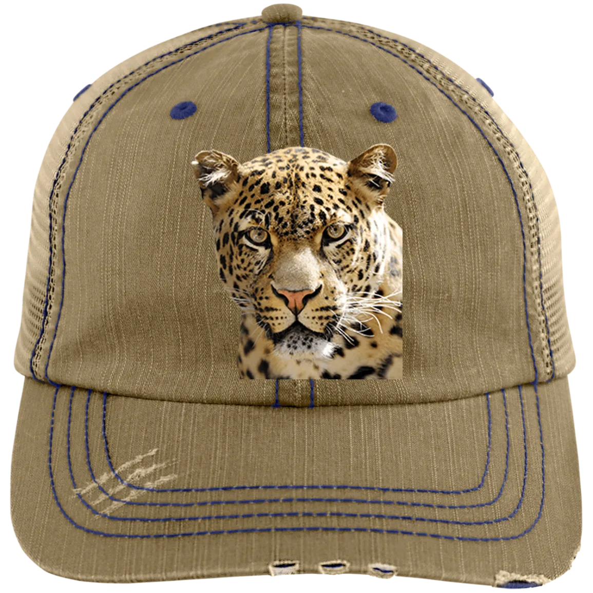 tyger1 6990 Distressed Unstructured Trucker Cap