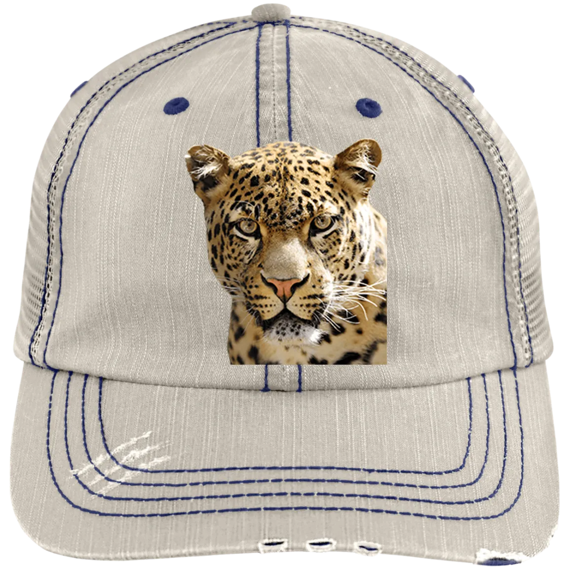 tyger1 6990 Distressed Unstructured Trucker Cap