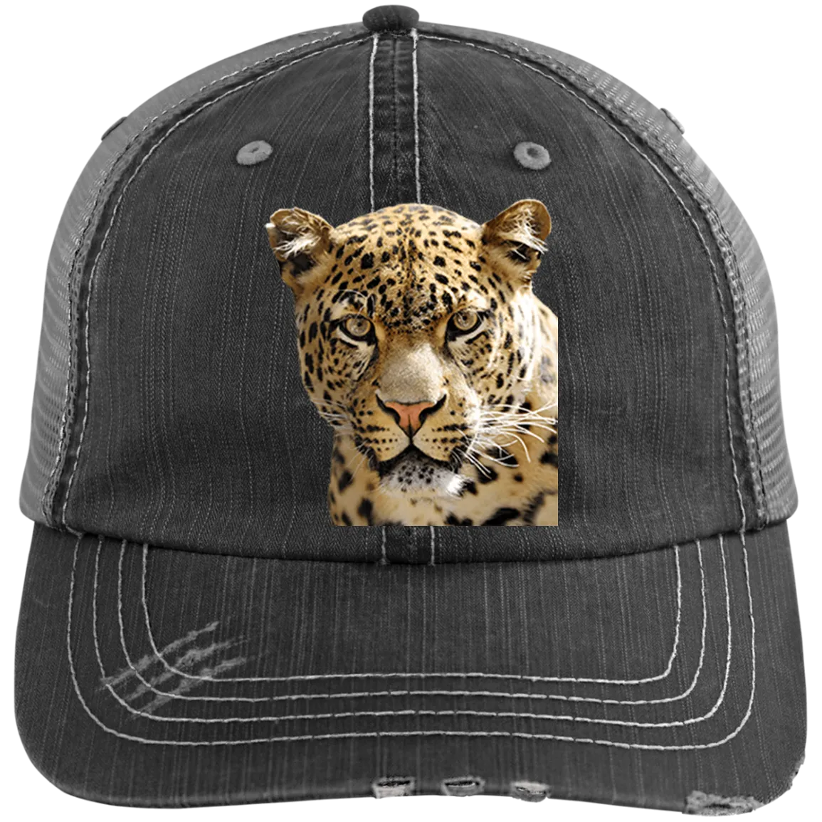 tyger1 6990 Distressed Unstructured Trucker Cap