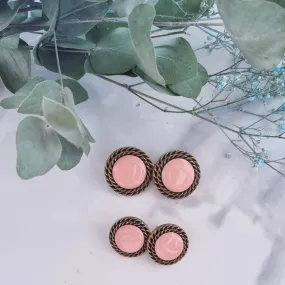 Vintage earrings - Peach