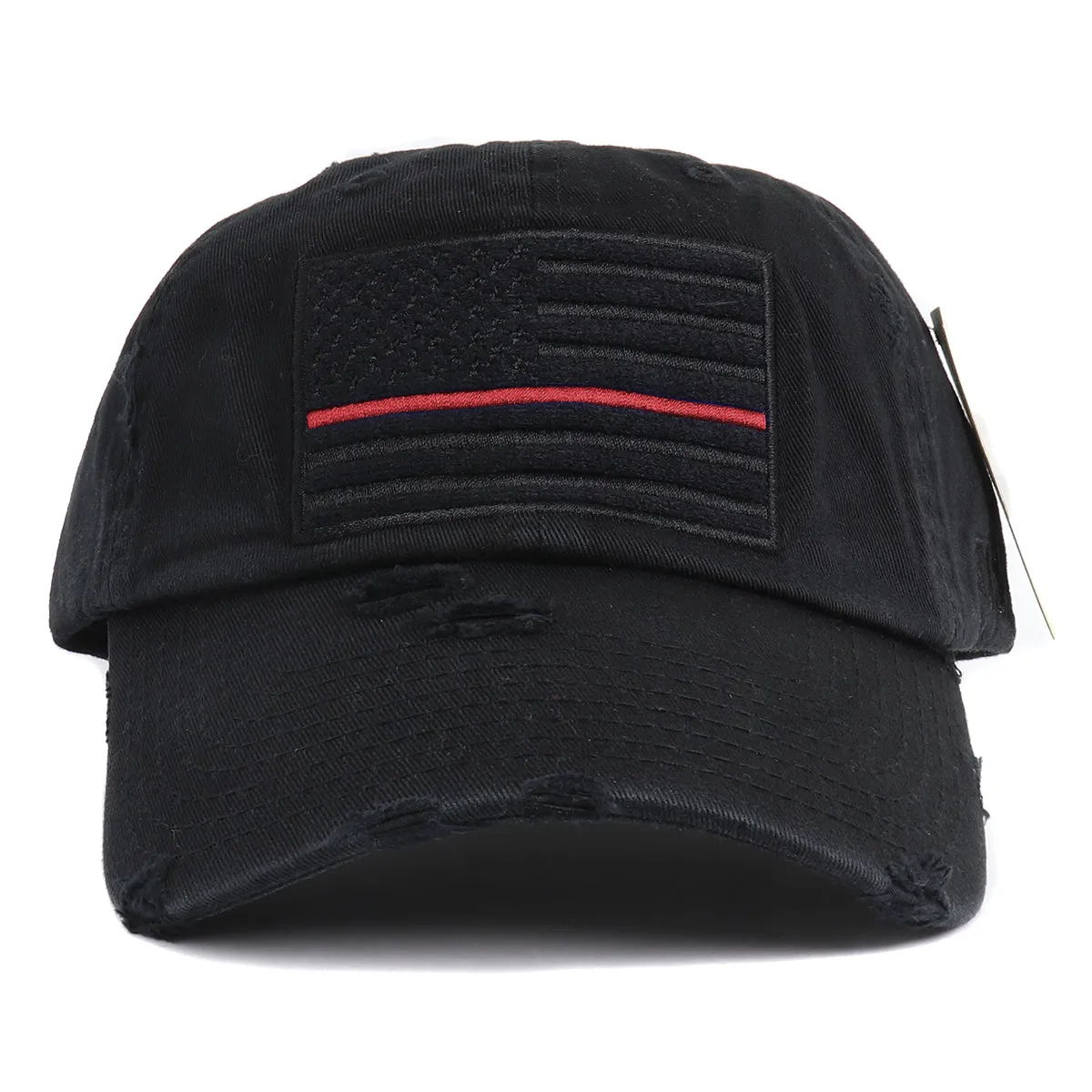 Vintage Thin Red Line Patch Dad Hat