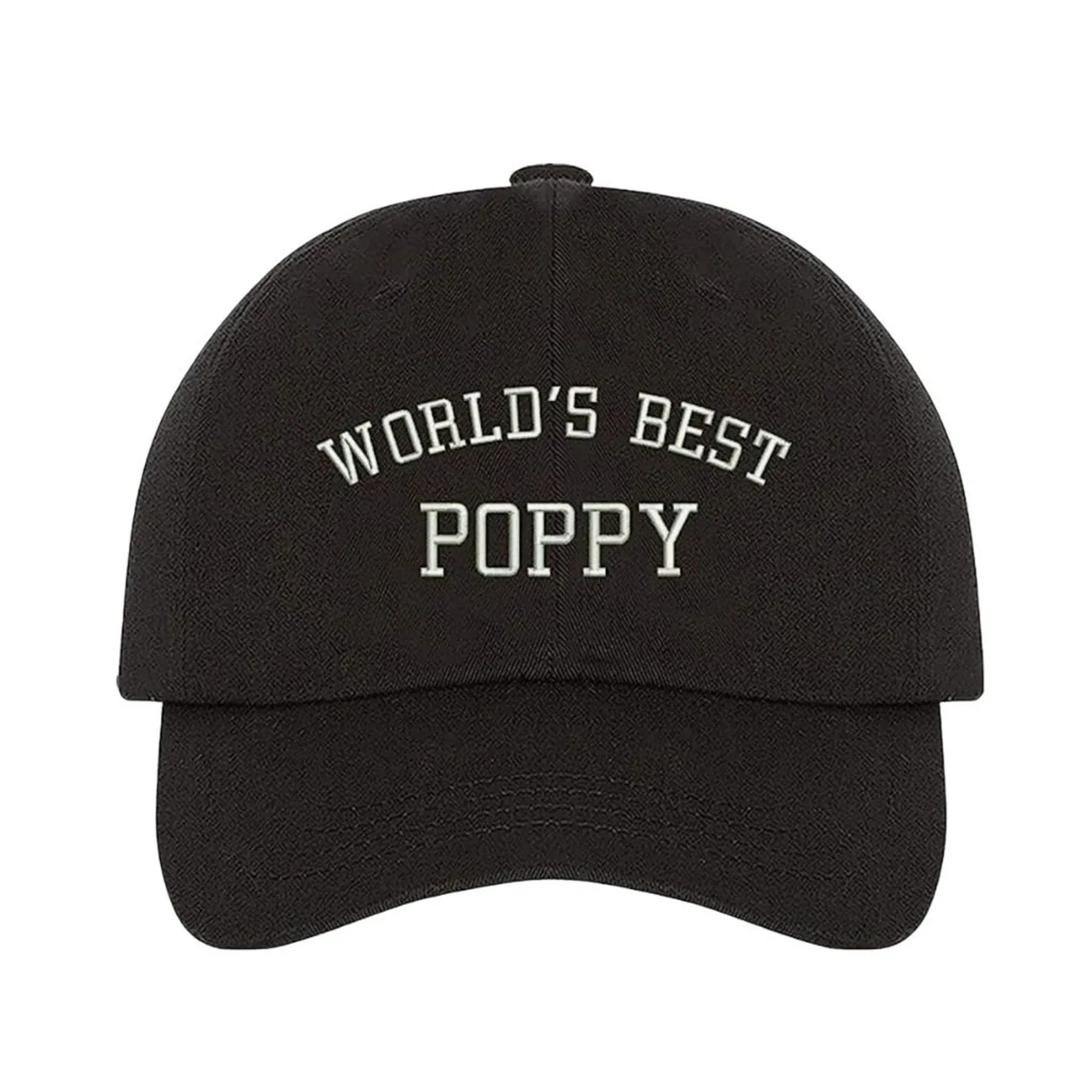 Worlds Best Poppy Baseball Hat